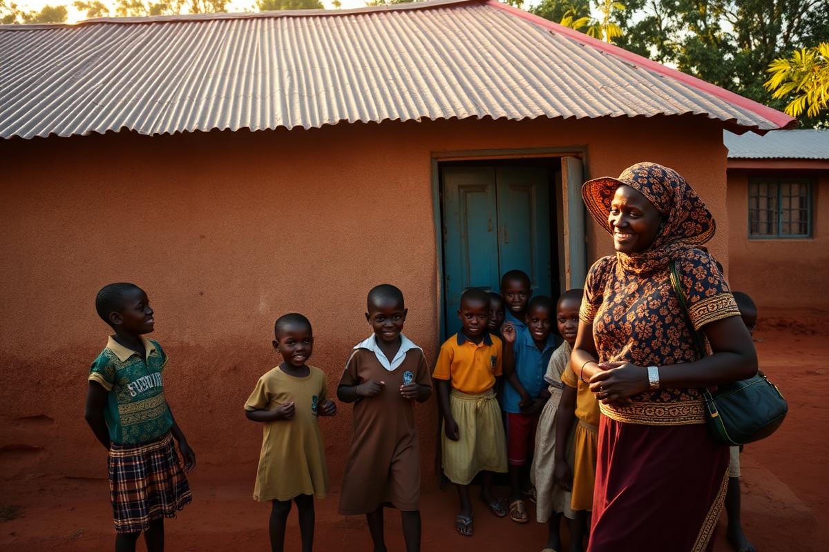 Morning gathering at a Hope Center school